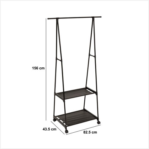 5five Stalak za kapute FESY 156x83 cm crna Slike