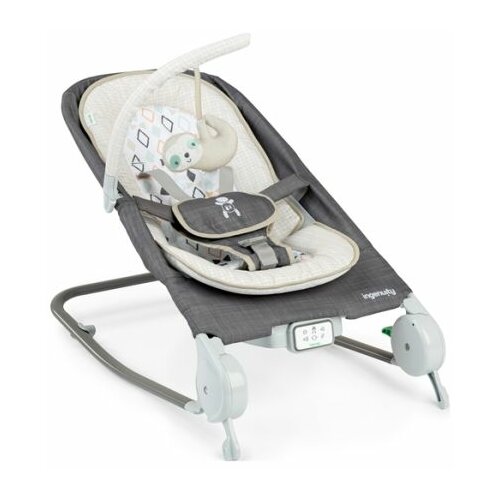 Ingenuity Ležaljka-masažno sedište za bebe Happy Belly Parker, 0-6 meseci, Sivo-bež Cene