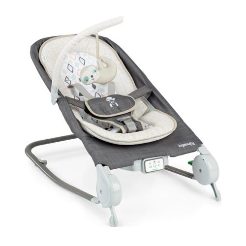 Ingenuity ležaljka-masažno sedište za bebe happy belly parker, 0-6 meseci, sivo-bež Cene
