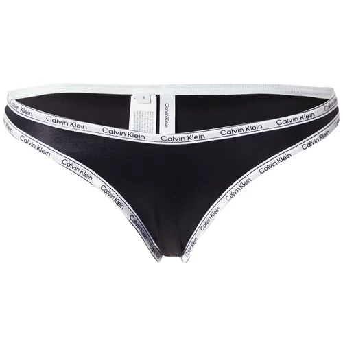 Calvin Klein Swimwear Bikini hlačke črna / bela