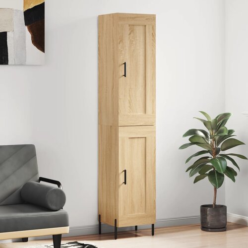 vidaXL Visoka komoda hrasta sonome 34 5x34x180cm od konstruiranog drva Cene
