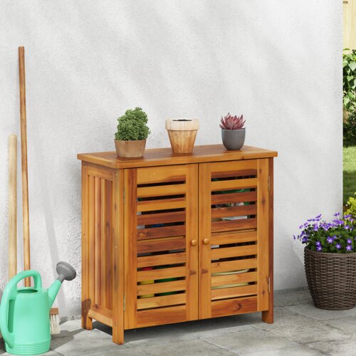  Vrtni ormar s pohranom s vratima Smeđa 78 x 36.5 x 78cm Cijene