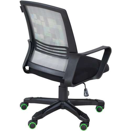 Minecraft VRTLJIVI STOL umetna masa, tekstil črna Slike