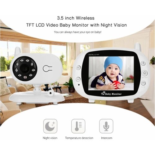  SP850 3.5&amp;quot; Wireless Video Baby Monitor Slike