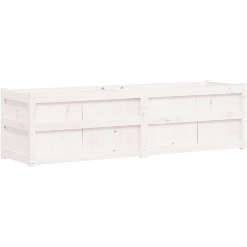  Vrtna sadilica bijela 180x50x50 cm od masivne borovine Slike