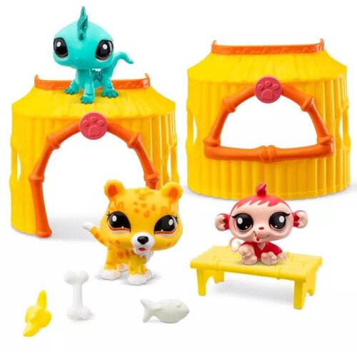 LITTLEST PET SHOP littlest pet shop: komplet figuric, serija 1 - 3 kosi - džungla Cene