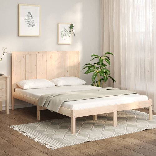  The Living Store Posteljni okvir iz trdne borovine 160x200 cm - Posteljni Okvir, (21445662) Slike