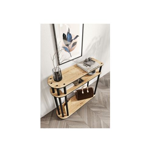 Hanah home Komoda Caprio, 90x30x84 cm, Boja hrasta Slike