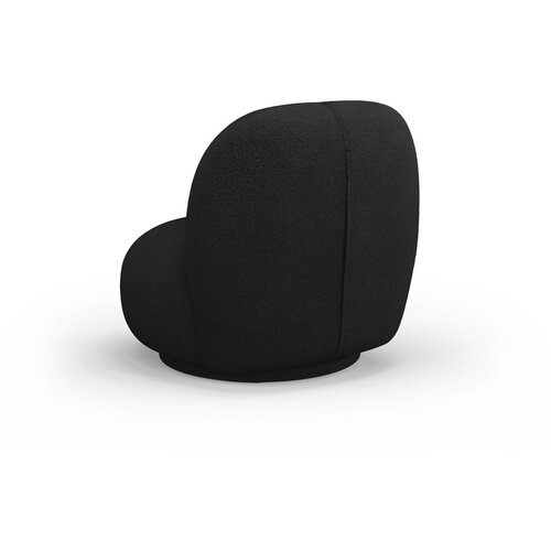Micadoni Home Crna fotelja od boucl&amp;eacute; tkanine Chuck &amp;ndash; Slike