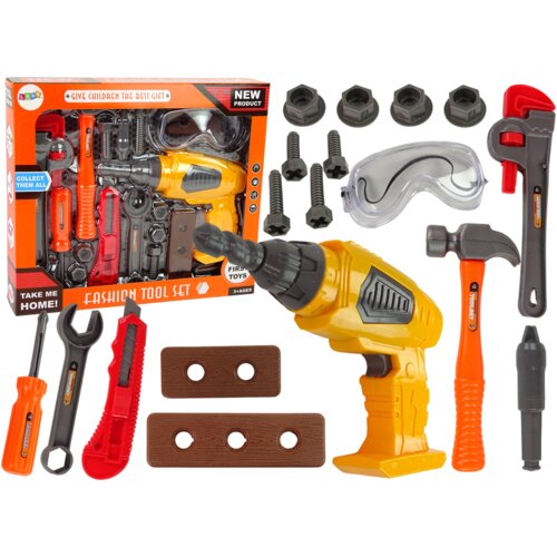  Dječji set alata Home - narančasti Cene