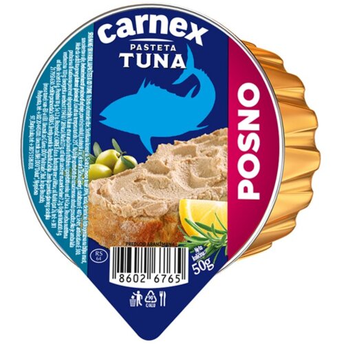 Carnex pašteta tuna 50g Cene