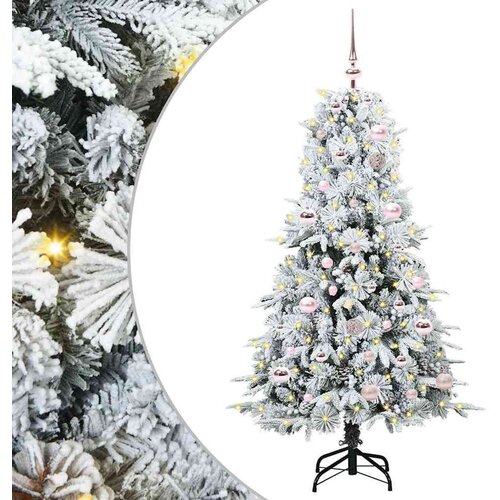 vidaXL Umjetno božićno drvce s nogom s stalakom Zelena 150 cm PE i PVC Cijene