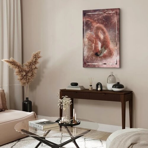  Slika - Space Flamingo (1 Part) Vertical 60x90 Akustična Slike
