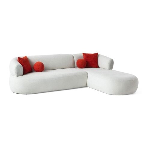 Atelier Del Sofa Ugaona garnitura Roma desna, 270 cm, bijela Slike