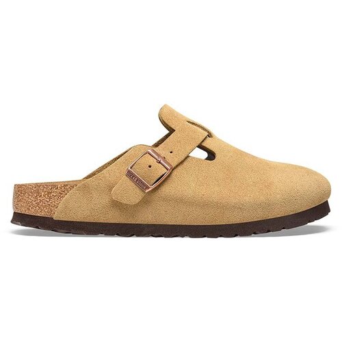 Birkenstock Natikače od brušene kože Boston za žene, boja: bež, 1026164 Cijene