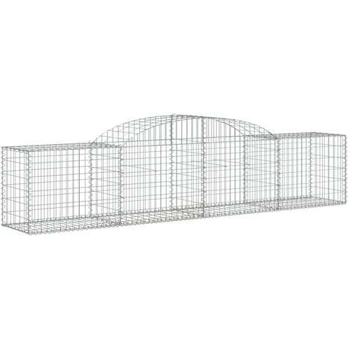  Gabionska ko&amp;scaron;ara s lukom 300 x 50 x 60/80 cm pocinčano željezo Slike