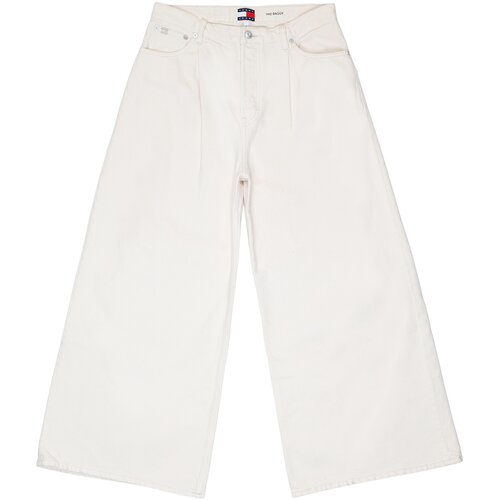 Tommy Hilfiger Hlače MID RISE BAGGY PLEAT DW0DW22409 Bela Cene