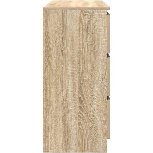 VidaXL Komoda sonoma hrast 100x35x76 cm izrađeno drvo Slike