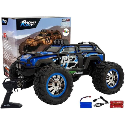 Buggy na daljinsko upravljanje 2.4G 1:18 s brzinom do 35 km/h - crno/plavi Cene