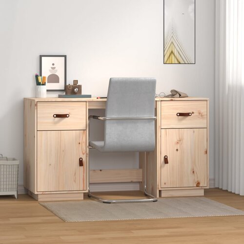 vidaXL Radni stol s ormarićima 135 x 50 x 75 cm od masivne borovine Cijene