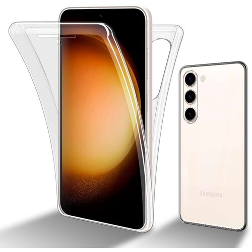Cadorabo Samsung Galaxy S23 in transparentno - 360&deg; za&scaron;čita celotnega telesa - Za&scaron;čita spredaj in zadaj, vsestranska za&scaron;čita s &scaron;čitnikom zaslona, (20860283) Cene