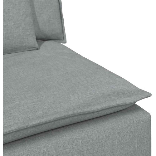  Modularna sofa s tabureom i jastucima svijetlo siva Slike