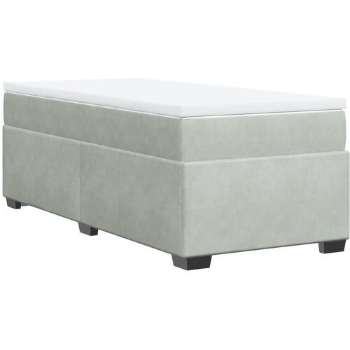 Box spring krevet s madracem svjetlosivi 100x200 cm bar&amp;scaron;unasti Slike