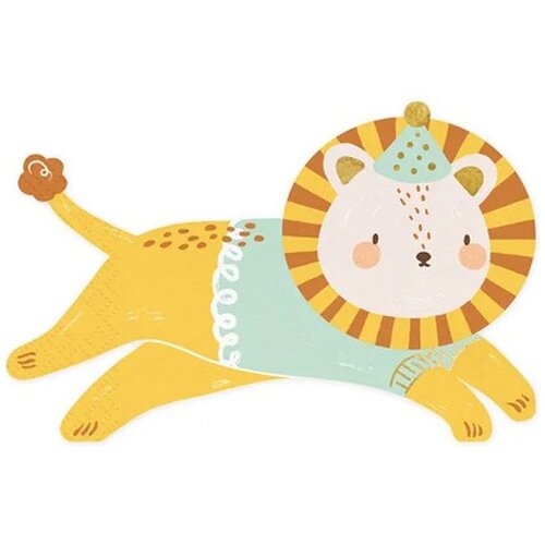 PARTY DECO serviete leo, mix, 16x10 cm Cene