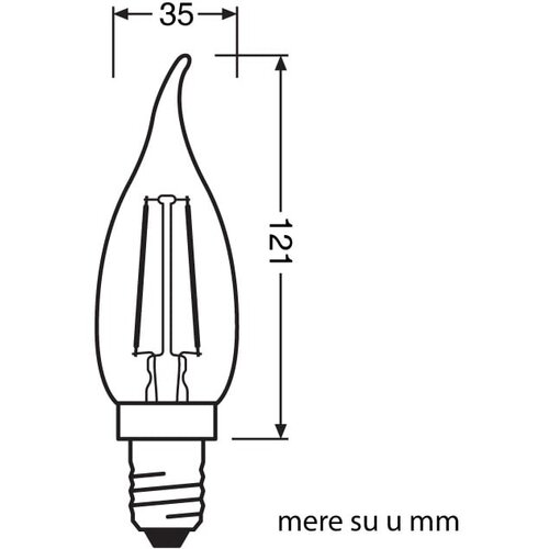 Osram led filament sijalica toplo bela 2.5W 4099854091537 Cene