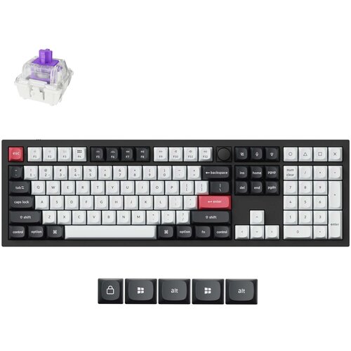 KEYCHRON Q6 HE QMK Brezžična tipkovnica po meri / Ogljikova črnina / Magnetic Nebula Switch / Q6H-M1, (5000060449) Cene