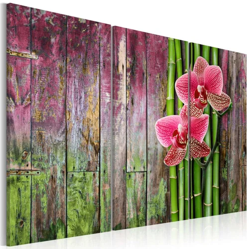  Slika - Flower and bamboo 90x60