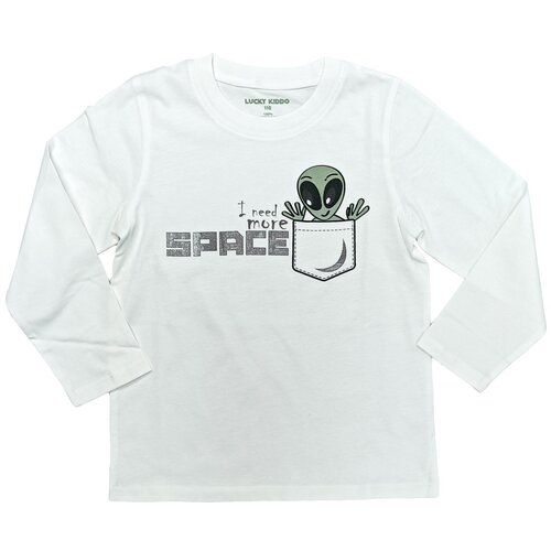 Lucky Kiddo majica DR LK-KBT LS 2_24 023661 M bijela 146 Slike