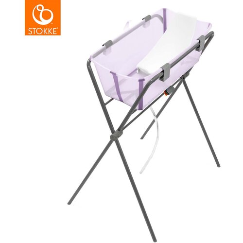 Stokke dječja kada flexi bath&amp;reg; lavender + umetak za novorođenče + sklopivi stalak za kadu flexi bath&amp;reg; grey Slike