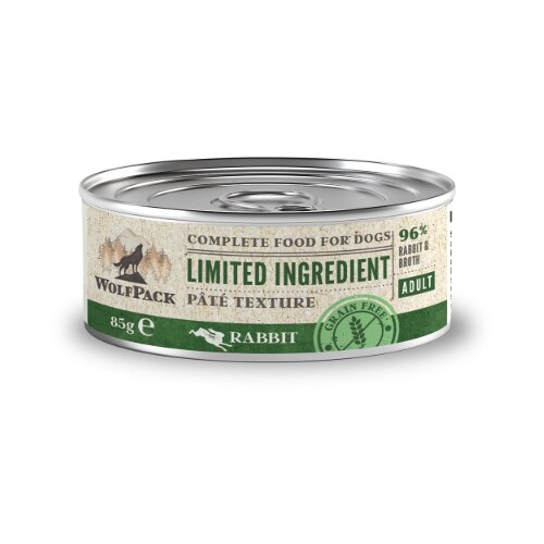 WolfPack limited ingredient adult - kunec 85 g Cene