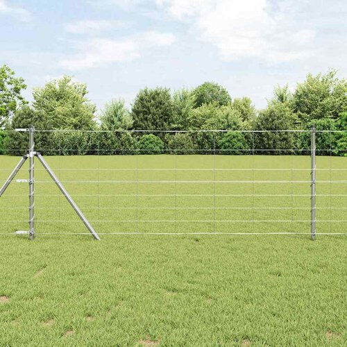 vidaXL poljska ograja 0.8x50 m pocinkano jeklo Cene