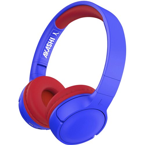 Oem Bluetooth 5.1 slu&scaron;alke za otroke z mikrofonom, 8h življenjska doba baterije, Akashi - modre/rdeče, (5000231585) Cene
