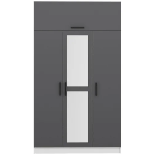 Hanah home Minar 235 - Anthracite, White garderobna omara, (20865264)