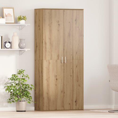 VidaXL visok kabinet iz umetni&amp;scaron;kega hrasta 80x35x180 cm inženirski les Slike