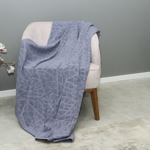 Dekordom frotir prekrivač stone 200x210 - jeans Cene