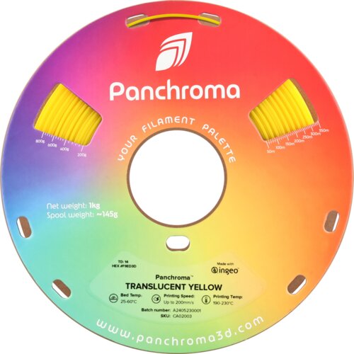 Polymaker Panchroma&amp;trade; PLA Translucent Yellow, 1,75 mm / 1000 g Slike
