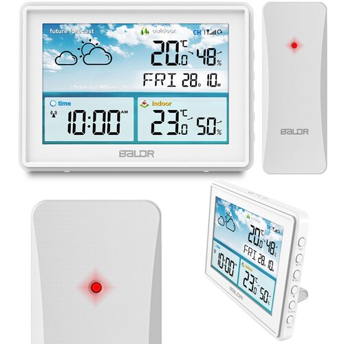 Janshop vremenska postaja z BD-909 Biała zaslon, (21258375) Slike