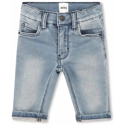 Boss Jeans kratke hlače za dojenčke mornarsko modra barva