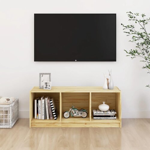 VidaXL TV ormarić 104 x 33 x 41 cm od masivne borovine Slike