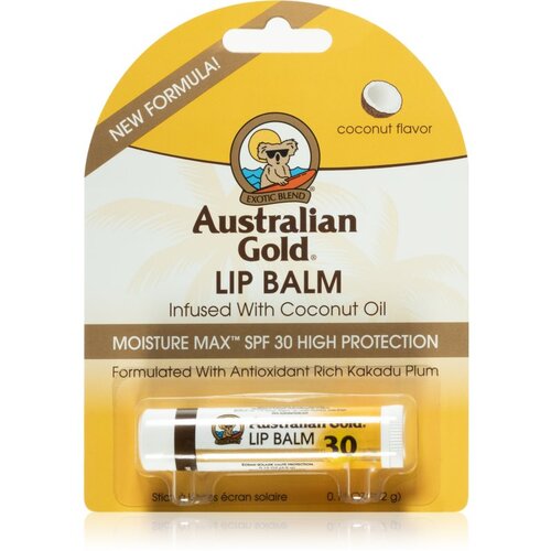 Australian Gold Moisture Max balzam za usnice s učinkom punoće SPF 30 4,2 g Slike
