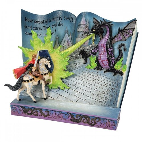 Enesco jim shore figurica disney sleeping beauty maleficent storybook tradicije, (20840013) Slike