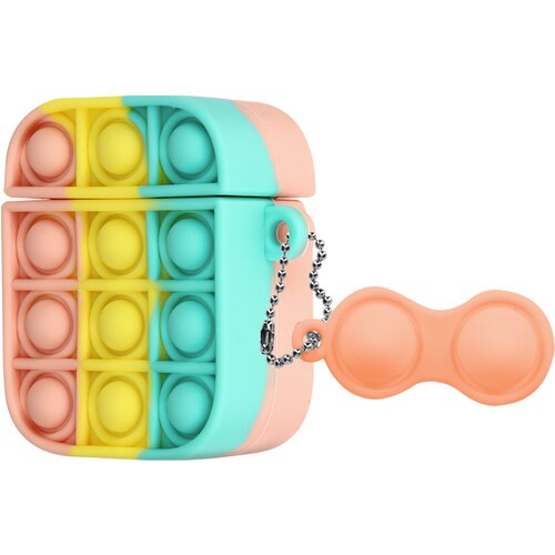 Avizar POP Airpods silikonska torbica Bubble Pop, združljiva s polnjenjem Qi - roza/rumena/turkizna, (5000075488) Cene