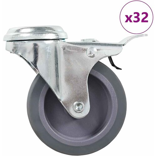  Okretni kotačići s otvorom za vijak 32 kom 75 mm Slike