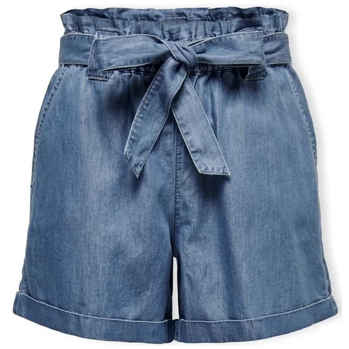 Only Kratke hlače & Bermuda Noos Bea Smilla Shorts - Medium Blue Denim Modra