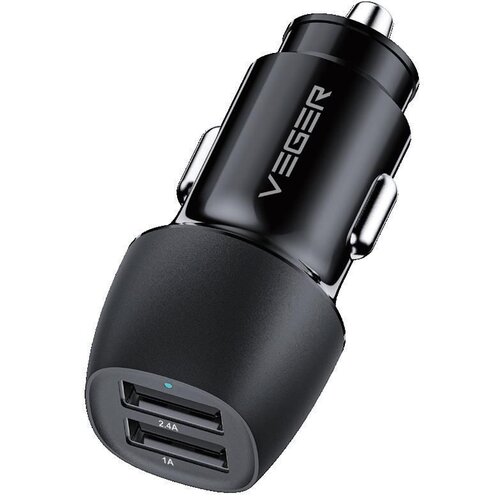 Veger auto punjač 2 x USB A 3.4A 17W CC316-2A crni Slike