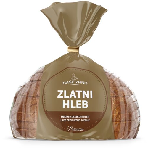 Na&amp;scaron;e Zrno hleb na&amp;scaron;e zrno zlatni me&amp;scaron;ani kukuruzni 350g Slike